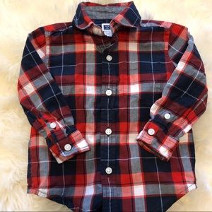 Janie and Jack plaid shirt